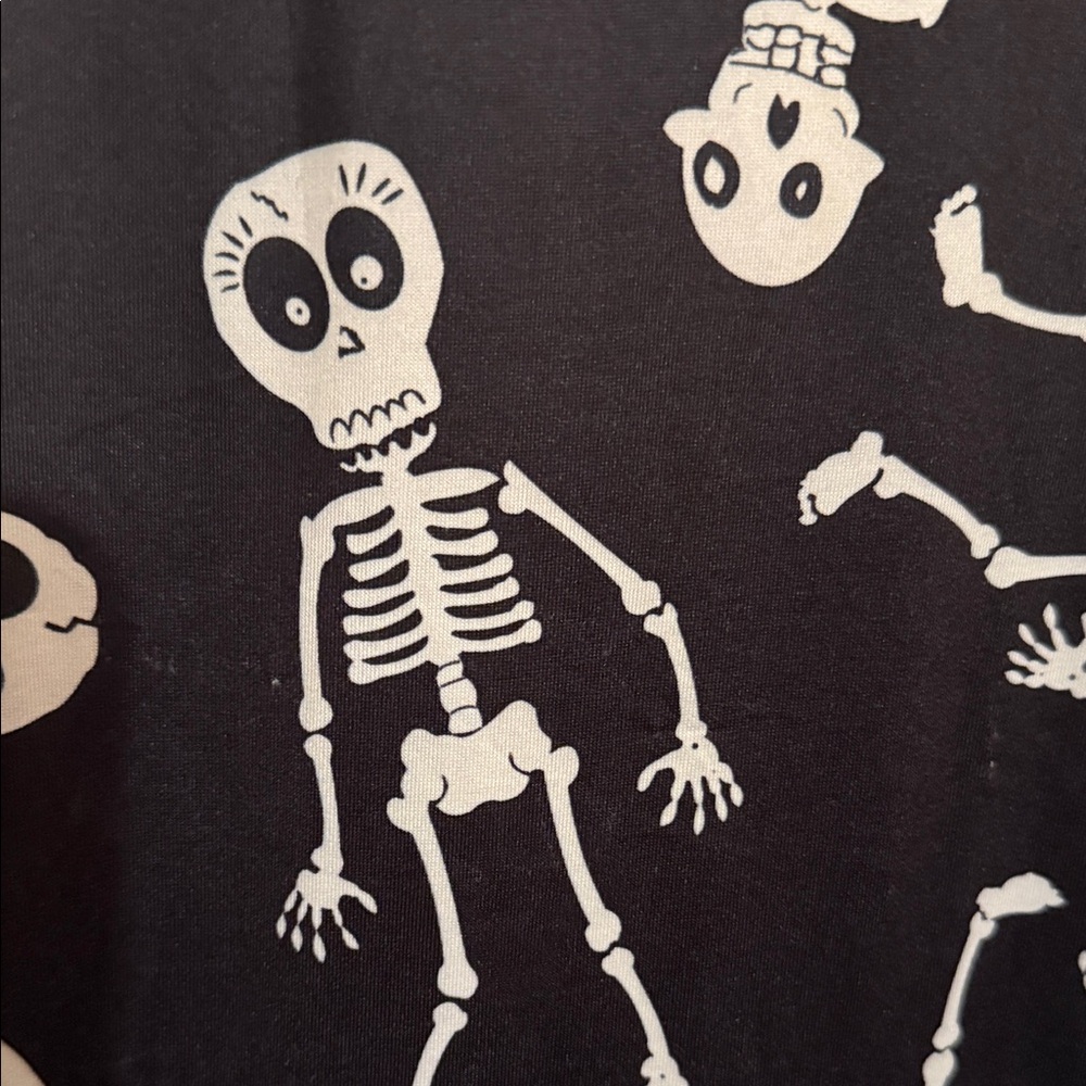 Skeleton Print Midi Dress - Picture 4 of 4